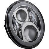 Custom Dynamics 7" Halo Headlamp With Touring Adapter